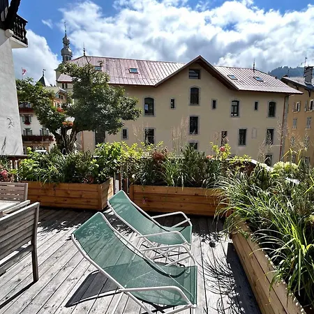 Lägenhet Au Coeur De Avec Terrasse, Cheminee, 3 Chambres, Wifi Et Linge Inclus - Fr-1-453-311 Megève